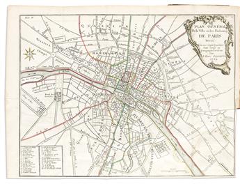 (PARIS.) Pons-Augustin Alletz [Le Sage]. Le Geographe Parisien, ou le Conducteur Chronologique et Historique des Rues de Paris.